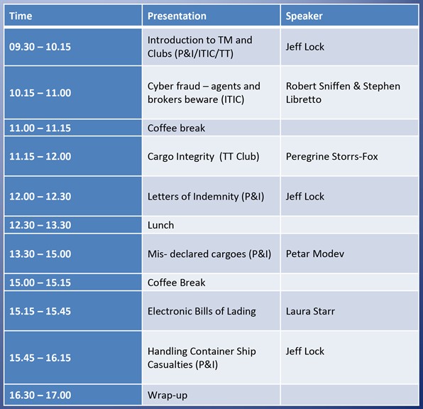 ICS Ireland - Seminar Boxing clever - Programme